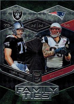 2017 Donruss Elite - Family Ties Green #1 Chris Long / Howie Long Front