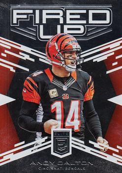 2017 Donruss Elite - Fired Up #2 Andy Dalton Front
