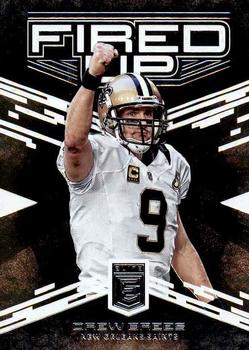 2017 Donruss Elite - Fired Up #9 Drew Brees Front