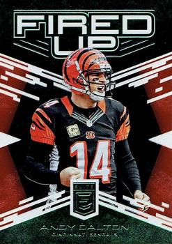 2017 Donruss Elite - Fired Up Green #2 Andy Dalton Front