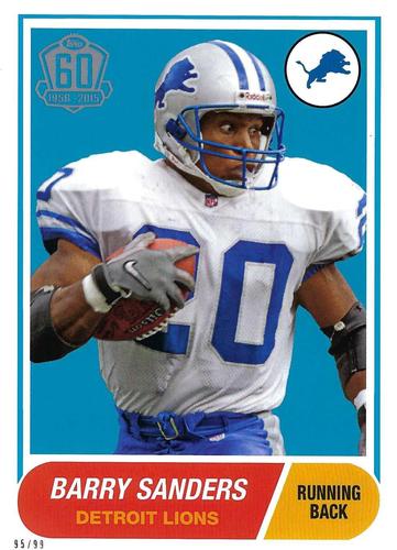 2015 Topps 60th Anniversary 5x7 #T60-BS Barry Sanders Front