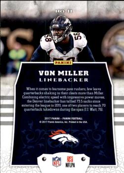 2017 Panini - Chainmail Armor #11 Von Miller Back