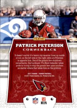 2017 Panini - Chainmail Armor #21 Patrick Peterson Back