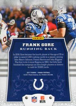 2017 Panini - Chainmail Armor #28 Frank Gore Back