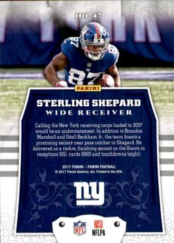 2017 Panini - Chainmail Armor #47 Sterling Shepard Back