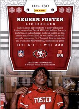 2017 Panini - Chainmail Armor #130 Reuben Foster Back