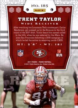 2017 Panini - Chainmail Armor #185 Trent Taylor Back