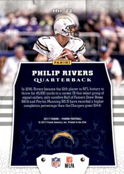 2017 Panini - Gold #22 Philip Rivers Back