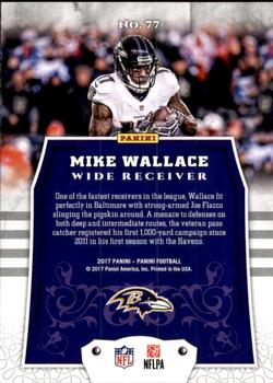 2017 Panini - Red #77 Mike Wallace Back