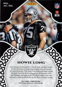 2017 Panini - Accolades Red #AC-HL Howie Long Back