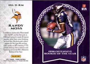 2017 Panini - Decorated #D-RM Randy Moss Back