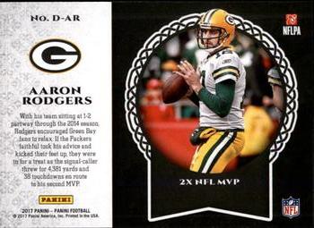 2017 Panini - Decorated #D-AR Aaron Rodgers Back