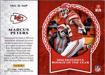 2017 Panini - Decorated #D-MP Marcus Peters Back