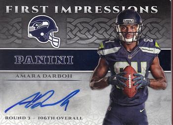 2017 Panini - First Impressions Autographs #FI-AD Amara Darboh Front