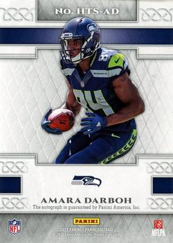 2017 Panini - Heir to the Throne Signatures #HTS-AD Amara Darboh Back