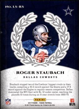 2017 Panini - Legends of the Shield #LS-RS Roger Staubach Back