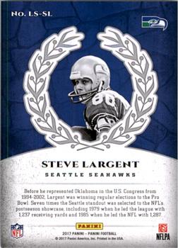 2017 Panini - Legends of the Shield #LS-SL Steve Largent Back