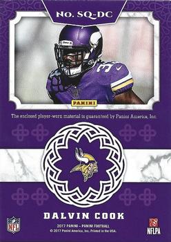 2017 Panini - Squires Jersey #SQ-DC Dalvin Cook Back