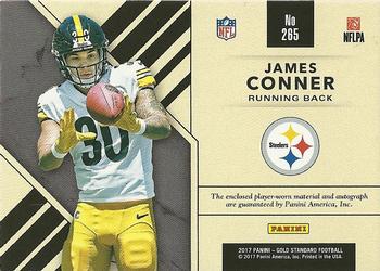2017 Panini Gold Standard - Rookie Jersey Autographs Double #265 James Conner Back