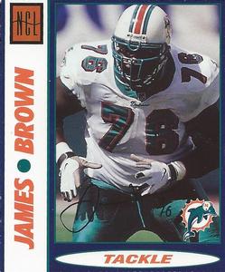 1999 Norwegian Cruise Line Miami Dolphins #NNO James Brown Front