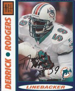 1999 Norwegian Cruise Line Miami Dolphins #NNO Derrick Rodgers Front