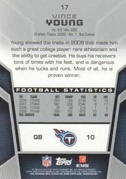2010 Topps Unrivaled #17 Vince Young  Back