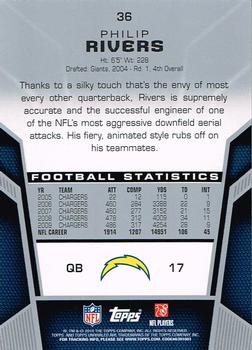 2010 Topps Unrivaled #36 Philip Rivers  Back