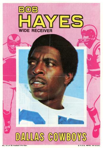 1971 Topps - Posters Glossy #11 Bob Hayes Front