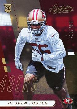 2017 Panini Absolute #194 Reuben Foster Front