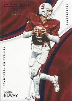 2017 Panini Immaculate Collection Collegiate - Blue #17 John Elway Front