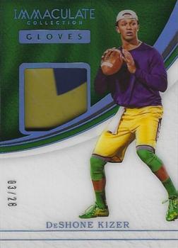 2017 Panini Immaculate Collection Collegiate - Immaculate Gloves Prime #8 DeShone Kizer Front
