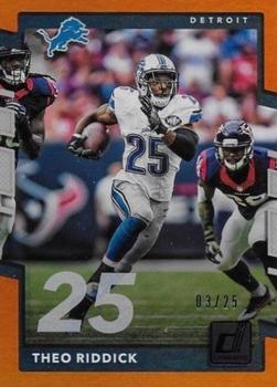 2017 Donruss - Jersey Number #41 Theo Riddick Front
