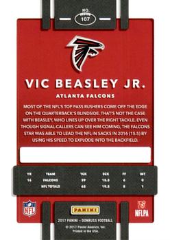 2017 Donruss - Jersey Number #107 Vic Beasley Jr. Back