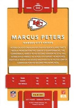 2017 Donruss - Jersey Number #222 Marcus Peters Back