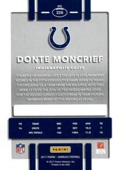 2017 Donruss - Jersey Number #226 Donte Moncrief Back