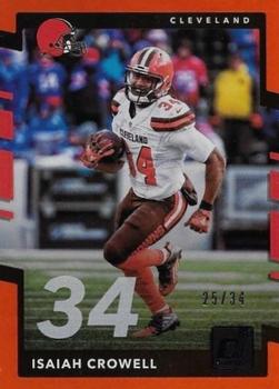 2017 Donruss - Jersey Number #279 Isaiah Crowell Front