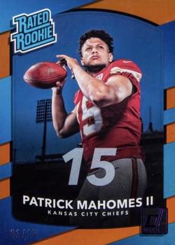 2017 Donruss - Jersey Number #327 Patrick Mahomes II Front