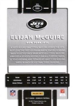 2017 Donruss - Jersey Number #395 Elijah McGuire Back