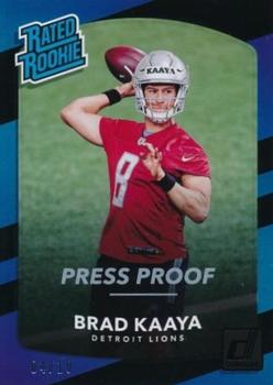 2017 Donruss - Press Proof Black #323 Brad Kaaya Front