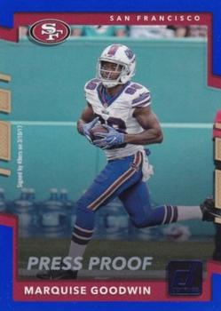 2017 Donruss - Press Proof Blue #108 Marquise Goodwin Front