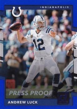 2017 Donruss - Press Proof Blue #160 Andrew Luck Front