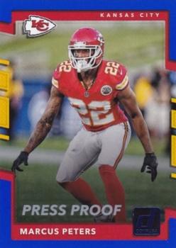 2017 Donruss - Press Proof Blue #222 Marcus Peters Front