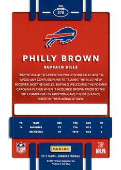 2017 Donruss - Press Proof Blue #275 Philly Brown Back