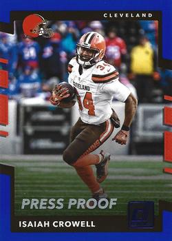 2017 Donruss - Press Proof Blue #279 Isaiah Crowell Front