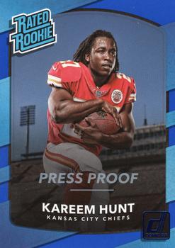 2017 Donruss - Press Proof Blue #332 Kareem Hunt Front