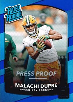 2017 Donruss - Press Proof Blue #347 Malachi Dupre Front