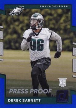 2017 Donruss - Press Proof Blue #358 Derek Barnett Front