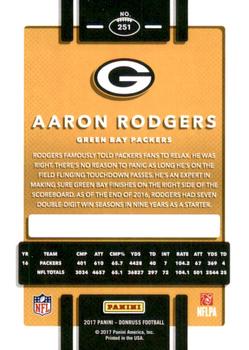 2017 Donruss - Press Proof Gold #251 Aaron Rodgers Back