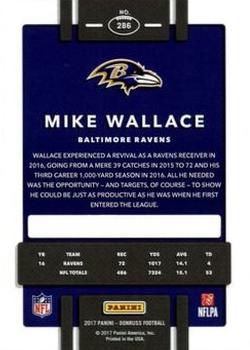 2017 Donruss - Press Proof Gold #286 Mike Wallace Back