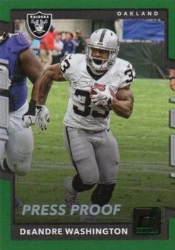 2017 Donruss - Press Proof Green #12 DeAndre Washington Front